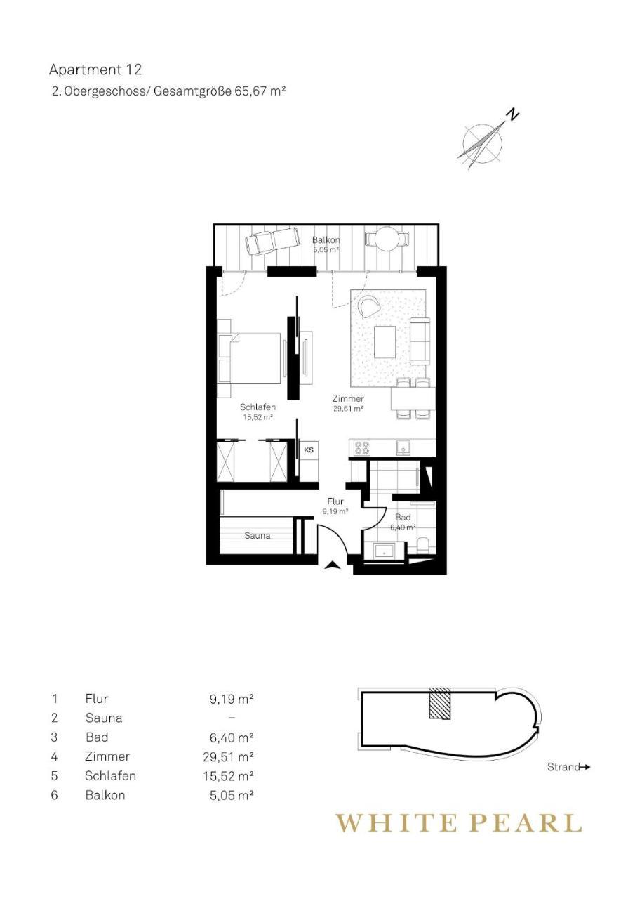 White Pearl Apartment 2.12 Тіммендорфер-Штранд Екстер'єр фото